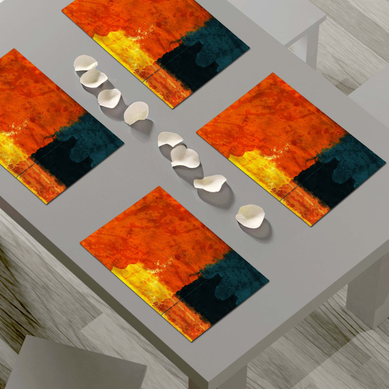 Napperon abstrait en polyester