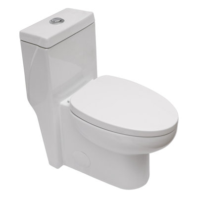 Ceramic One Piece Toilet,Dual Flush With Soft Clsoing Seat