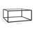 vidaXL Coffee Table Black and transparent-307281979-353662208