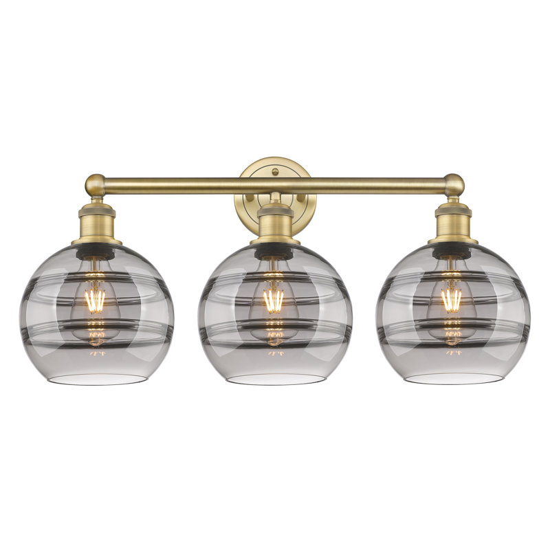 Bienes 3 - Light Dimmable Vanity Light, Light Smoke, Brushed Brass