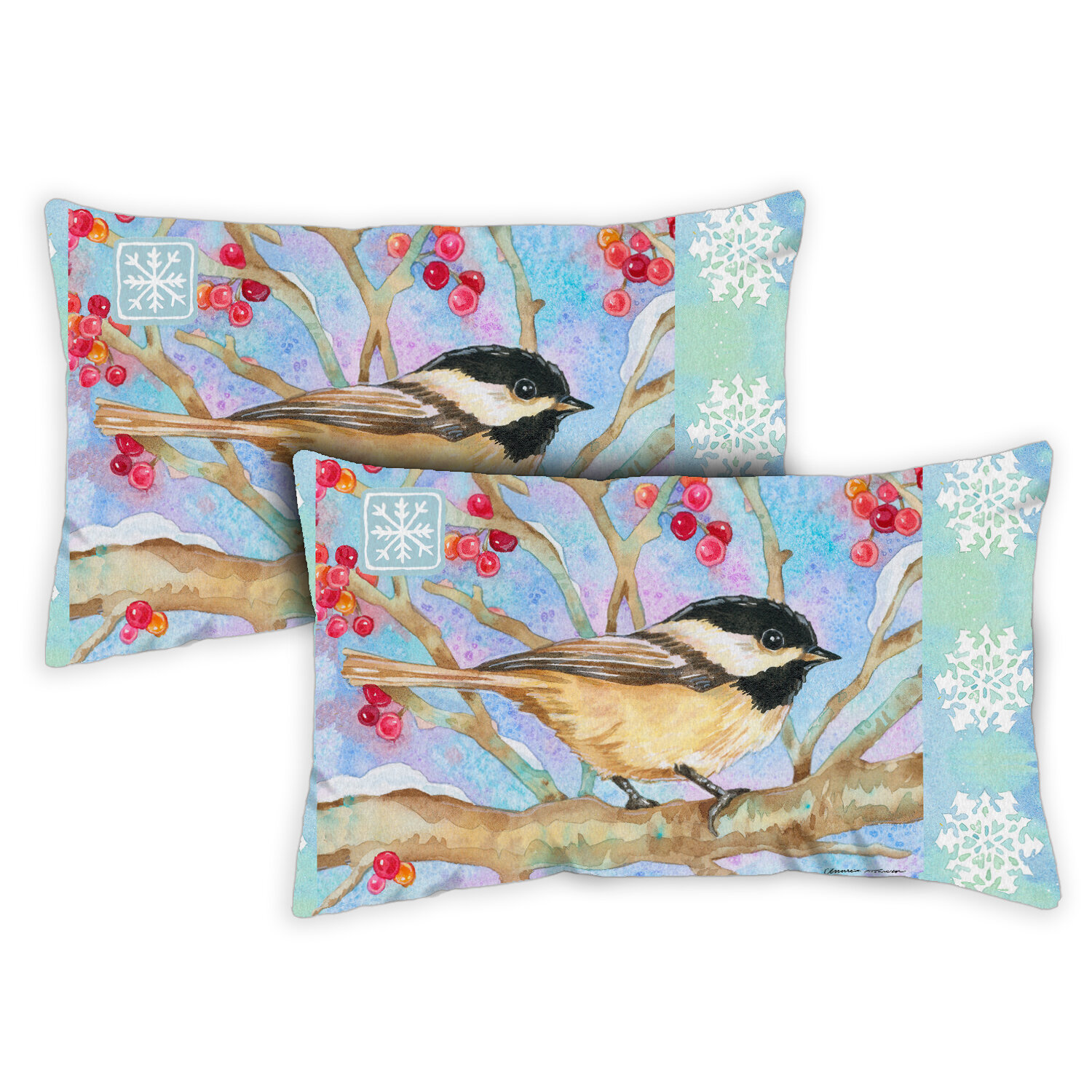 Toland Home Garden 18 x 18 Let It Snow 18 x 18 Inch Indoor/Outdoor Pillow  Case