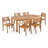 Categoras 6 - Person Solid Wood Patio Dining Set Extendable Rectangular Table
