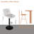 Swivel Bar Stools With Adjustable Height (35.03-43.7 Inches), Backrest, And Soft Knit Fabric - Ideal For Kitchen Island, Bar Counter, Dining Room, (Set Of 2)-108401357