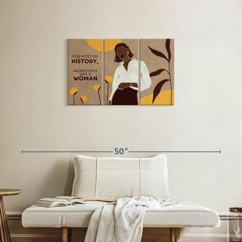Black Woman Quote, 20" H x 33" W
