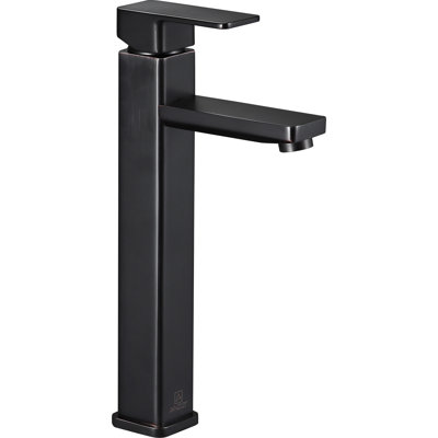 ANZZI Nettuno Single Handle Rust-Resistant Bathroom Faucet For Vessel Sink In Oil Rubbed Bronze Finish With Marine Grade Ceramic Disk