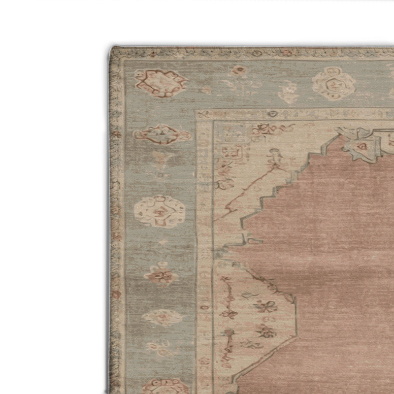 Overdyed Brown Indoor and Outdoor Area Rug, Rectangulaire 2 pi x 3 pi
