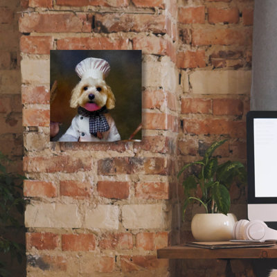 «Chef Bark» par Sean Parnell, art mural sur toile