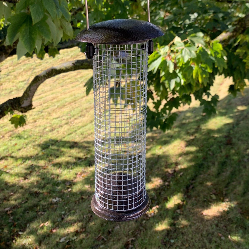 Farfan Metal Hanging Tube Bird Feeder
