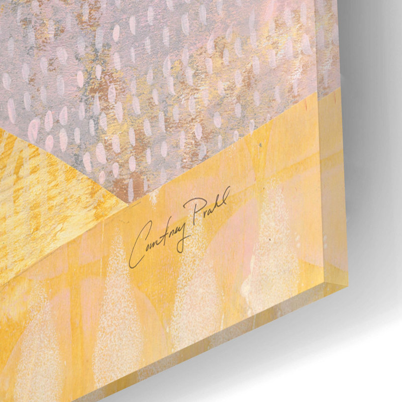 «Boho Sunshine II» par Courtney Prahl, art mural en verre acrylique, H 16 po x l 12 po x P 0,13 po