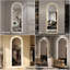 Miroir à DEL pleine longueur 65 po x 21 po avec 3 températures de couleur, support incassable, pour habiller le mur à gradation lisse, conception symétrique, entrées idéales