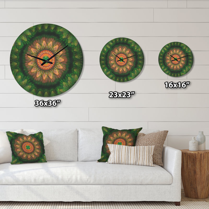 Horloge murale à motif d'engrenages, Moyen