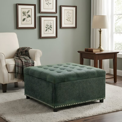 Tabouret de pieds décoratif clouté