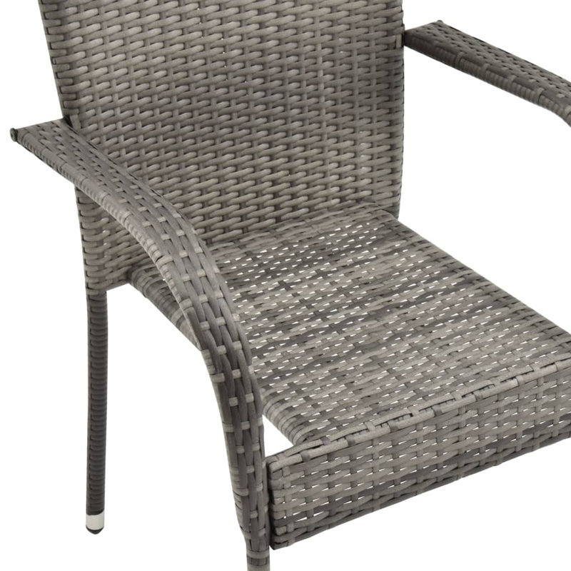 Ensemble bistro rectangulaire pour 2 personnes, Gris, Beige