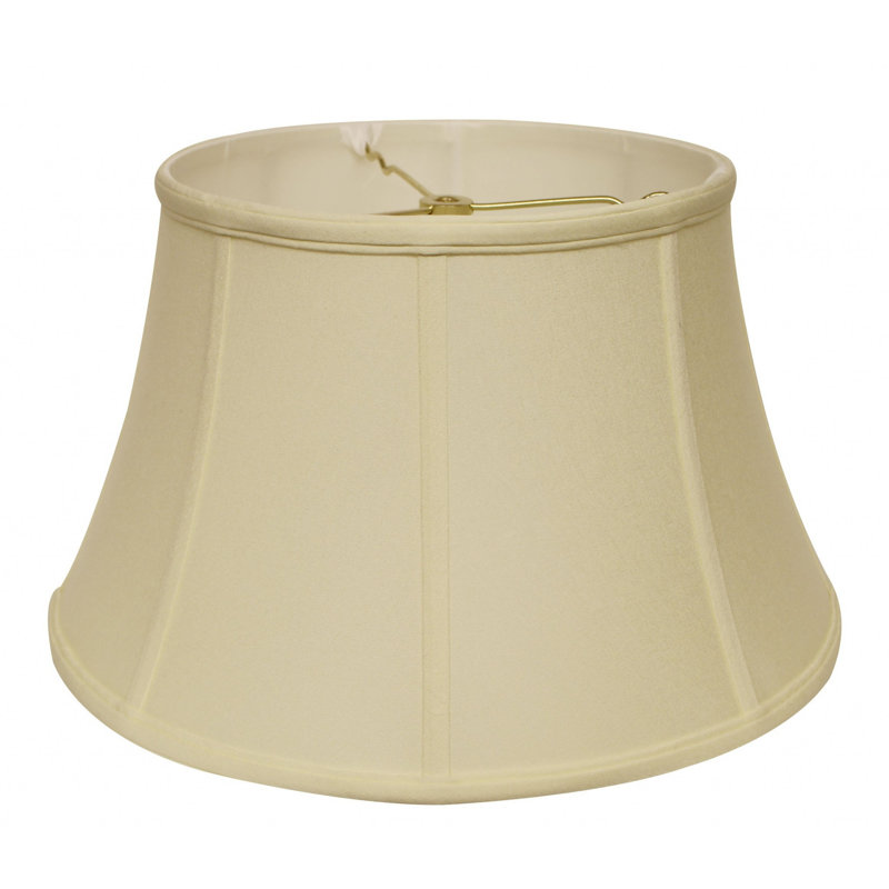 Abat-jour tambour sans culot, Ivoire ivoire, 9" H x 15" W x 15" D