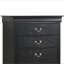 Charmant coffre de rangement traditionnel noir-1063537470