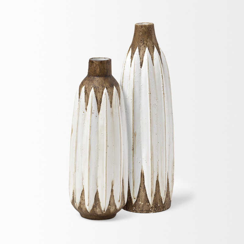 Ariyha Ceramic Table Vase, 14" H x 5" W x 5" D