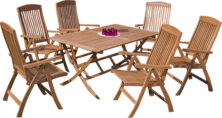 Adalmiina 6 - Person Patio Dining Set Rectangular Table