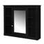 Unité de rangement de salle de bain 35 po x 28 po avec miroir - polyvalente, attrayante et murale