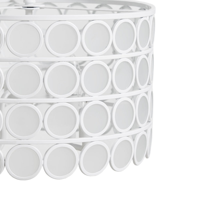 4-Light Glass Drum Shade Chandelier