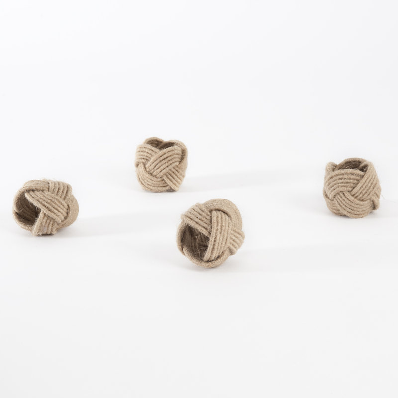 Rond de serviette Harrietta, Naturel