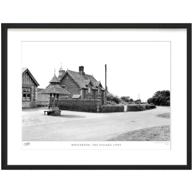 Wolferton, The Village C1955 by Francis Frith - Single Picture Frame Print, 28cm H x 36cm W x 2.3cm D