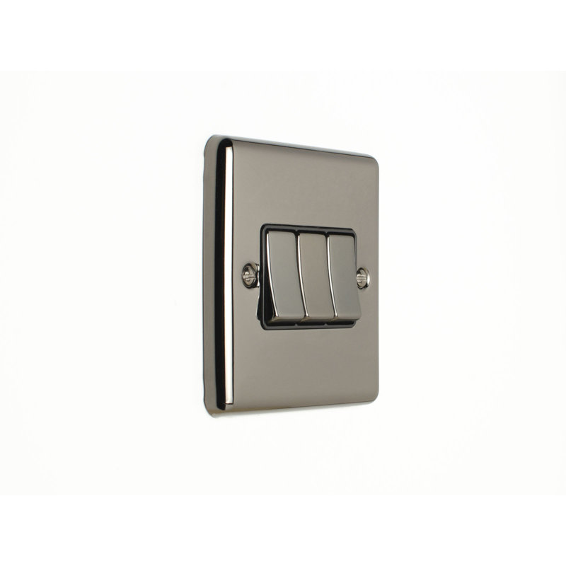 2 Way Enhance Range Black Trim Wall Mounted Light Switch