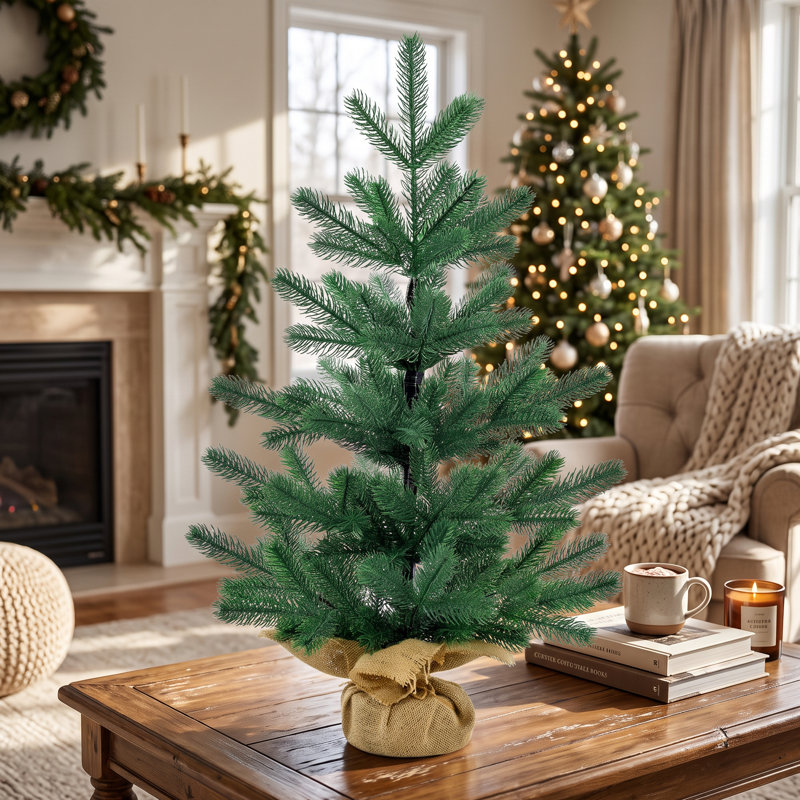 Arbre de Noël artificiel vert 50 cm, arbre de table artificiel