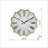 23.5x2.5x23.5" Vintage Roman Numeral Wall Clock with Gold Trim