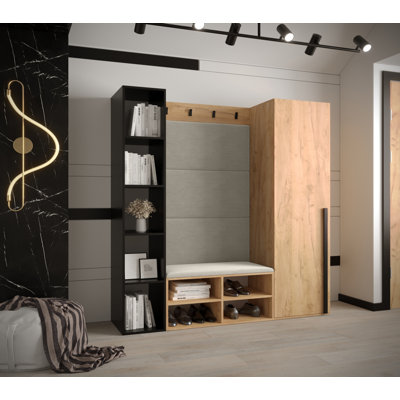 Jaimes-Aviles Hall Tree with Bench and Shoe Storage