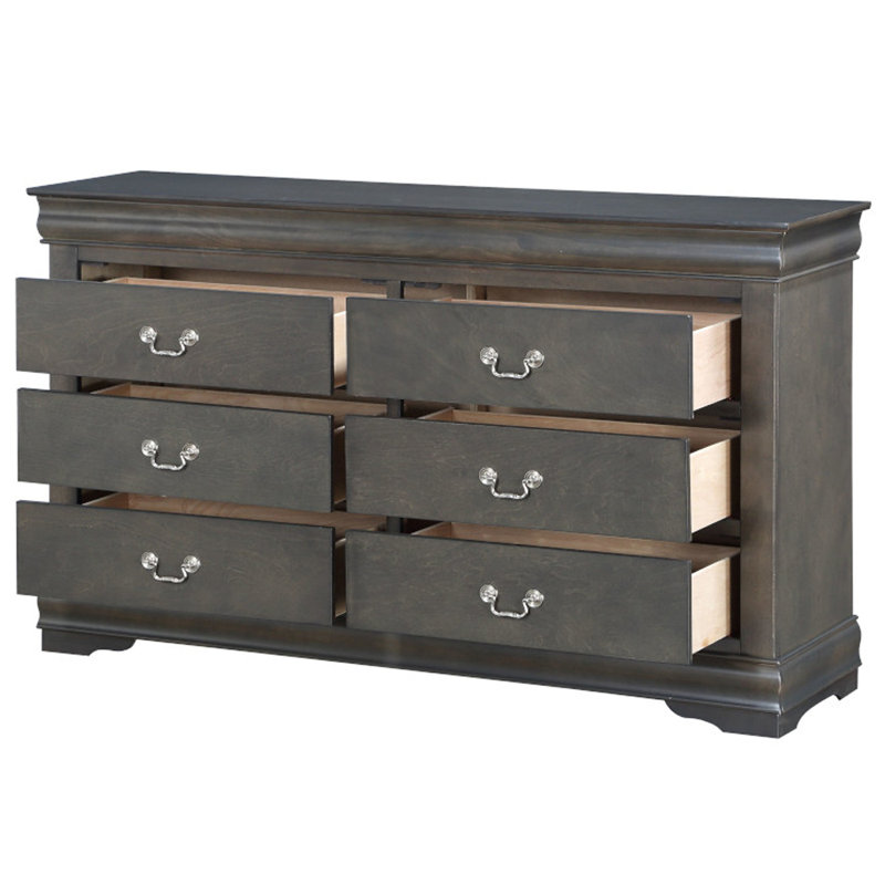Commode Goldene, Gris foncé