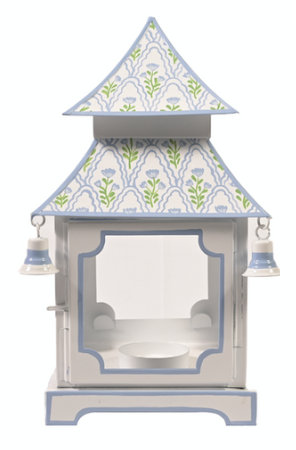 Astoria Grand White & Lavender Tulip Pagoda Lantern (3 Sizes) | Wayfair