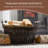 Amilya 57cm W x 43cm D Wicker With Metal Handles Log Store