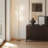 Saturn 66" Modern LED Floor Lamp with 3 Removable Ring Lights and Gold Finish, 3-Way Dimming