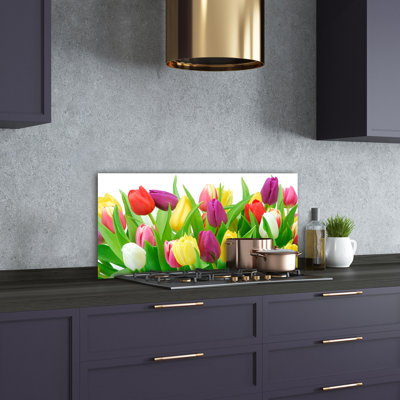 50cm W x 100cm L Glass Peel and Stick Panel