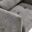 Chaise d'appoint moderne capitonnée avec revêtement en velours et coussin lombaire-217267300