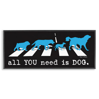 «Need Dog Music», impression numérique sur toile encadrée par Dog Is Good bk-158