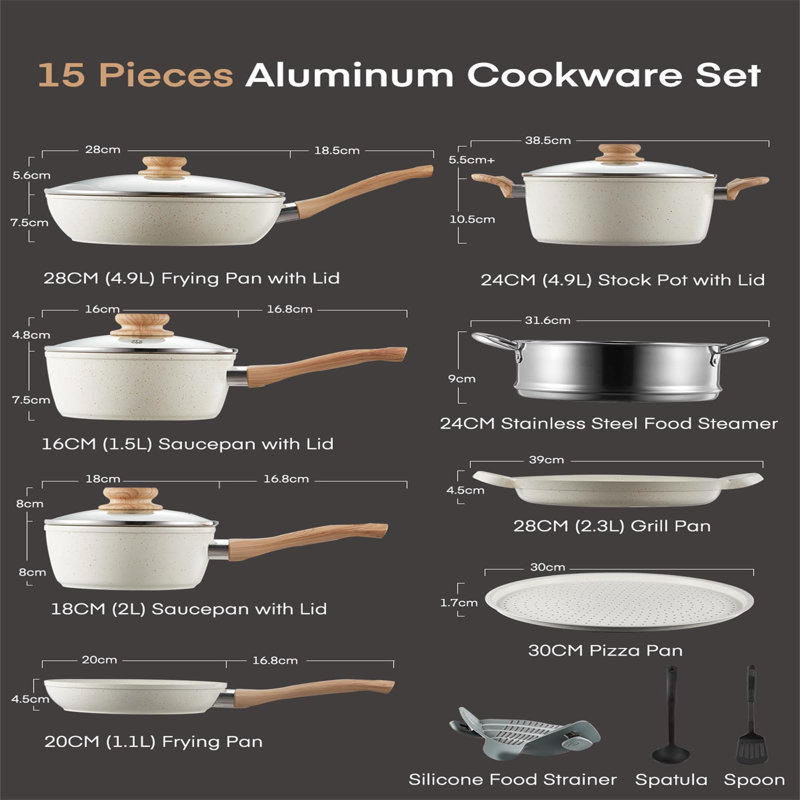 11 - Piece Aluminum Cookware Set