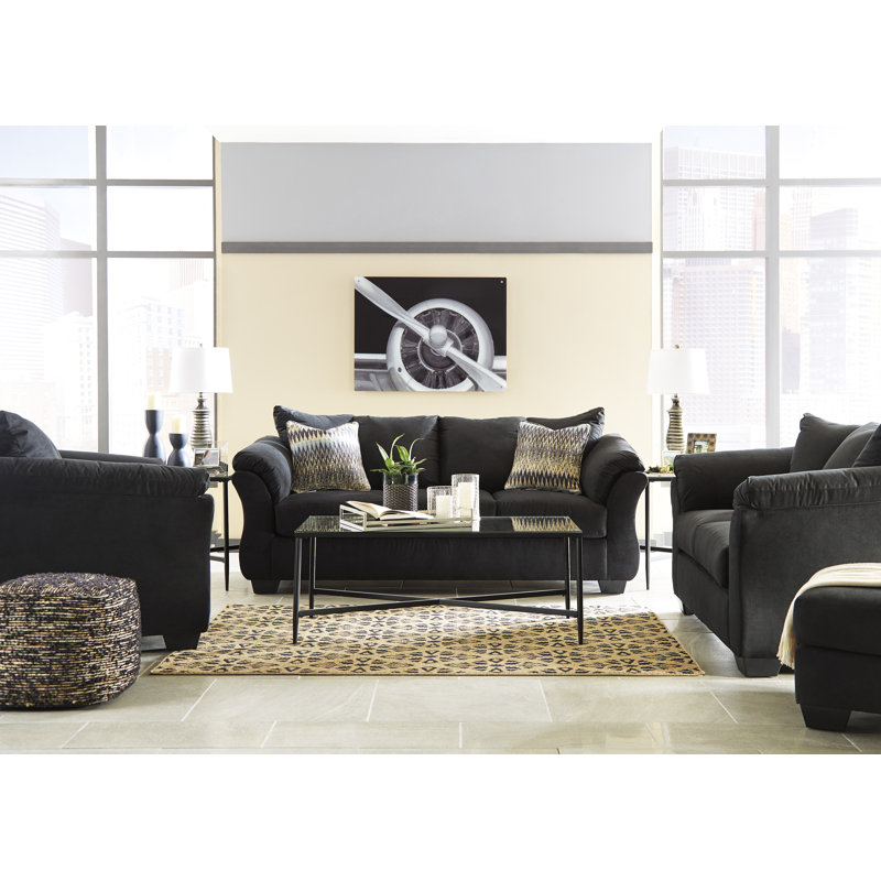 Darcy Upholstered Armchair, Black