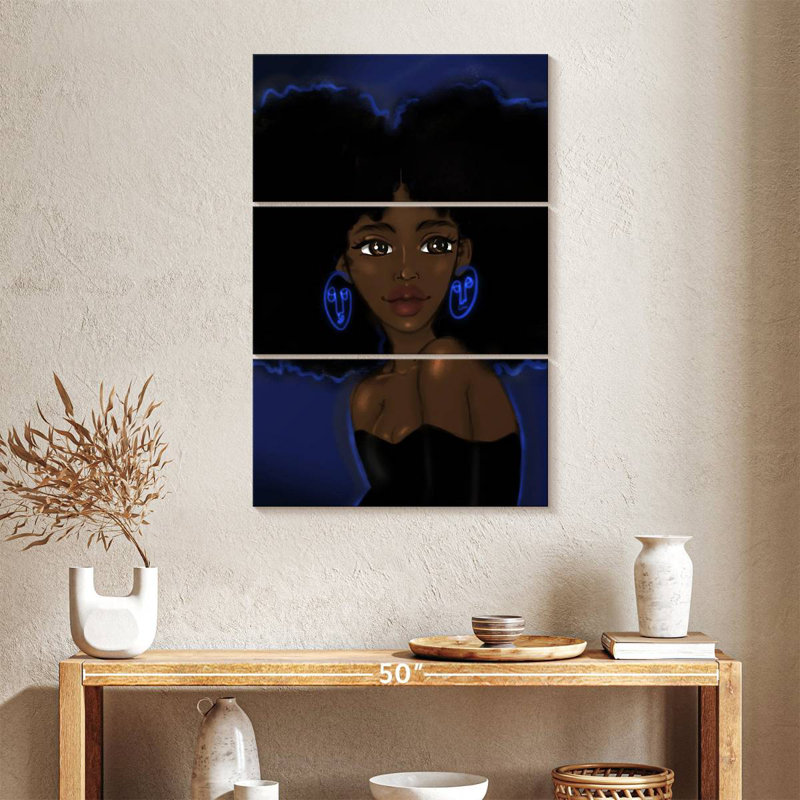Leisha Betta Blues, 65" H x 42" W