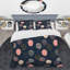 Motif de cercles multicolores - ensemble de housse de couette abstrait - microfibre de polyester-355750045
