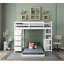 Lit superposé simple au-dessus de simple avec bureau intégré Grigoria par Harriet Bee-981704626