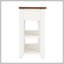 Console en bois de pin massif 48 po, table d'appoint moderne avec 3 tiroirs de rangement et 2 tablettes. Facile à assembler (bleu rétro + plateau brun)-535346411-450073166-452252137