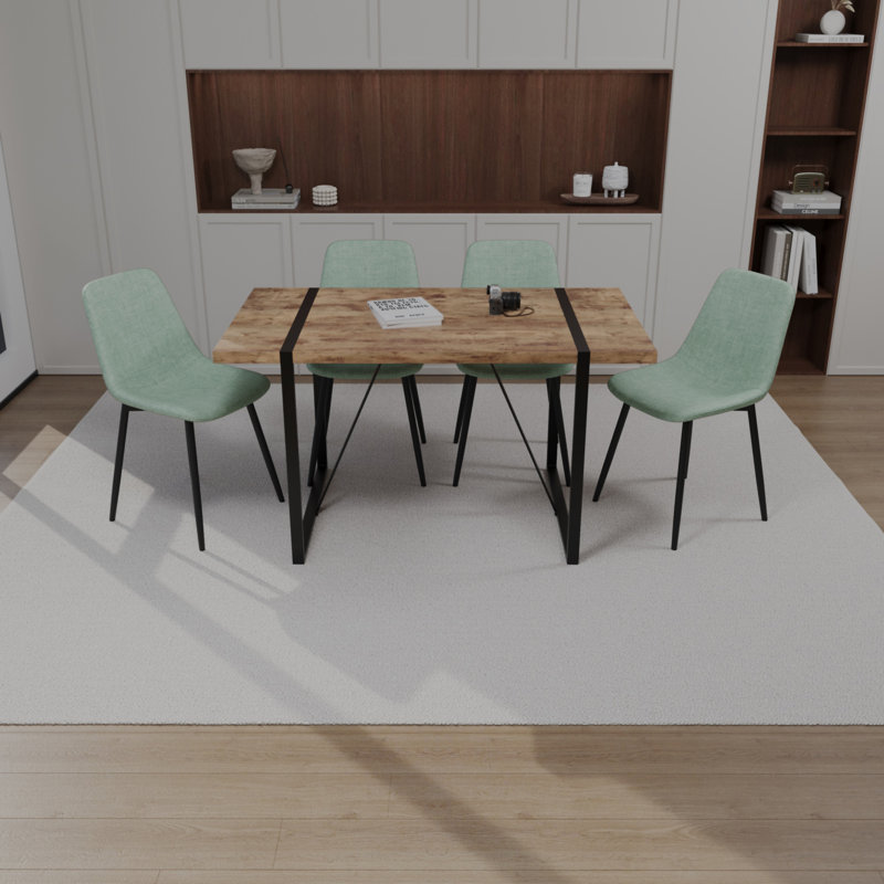Ensemble de table de salle à manger 55 po, Brun, H 29,9 po x l 55,1 po x P 31,5 po