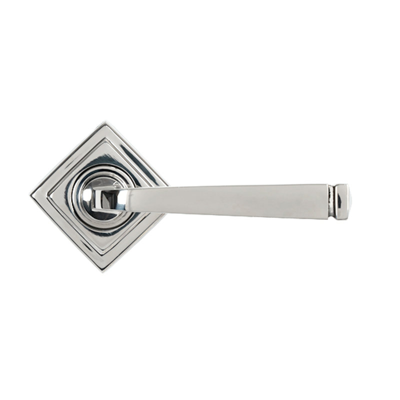 Single Dummy Door Handle, Polished Marine