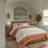 Coral Cotton Percale Bedding Set