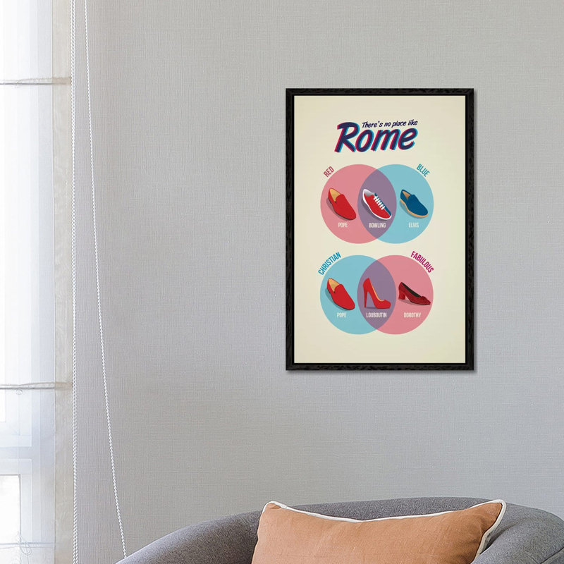 Minimalistic Embrace by Lia Chechelashvili - Floater Frame Print on Canvas, Black Framed Canvas, 66.04 cm H x 45.72 cm W