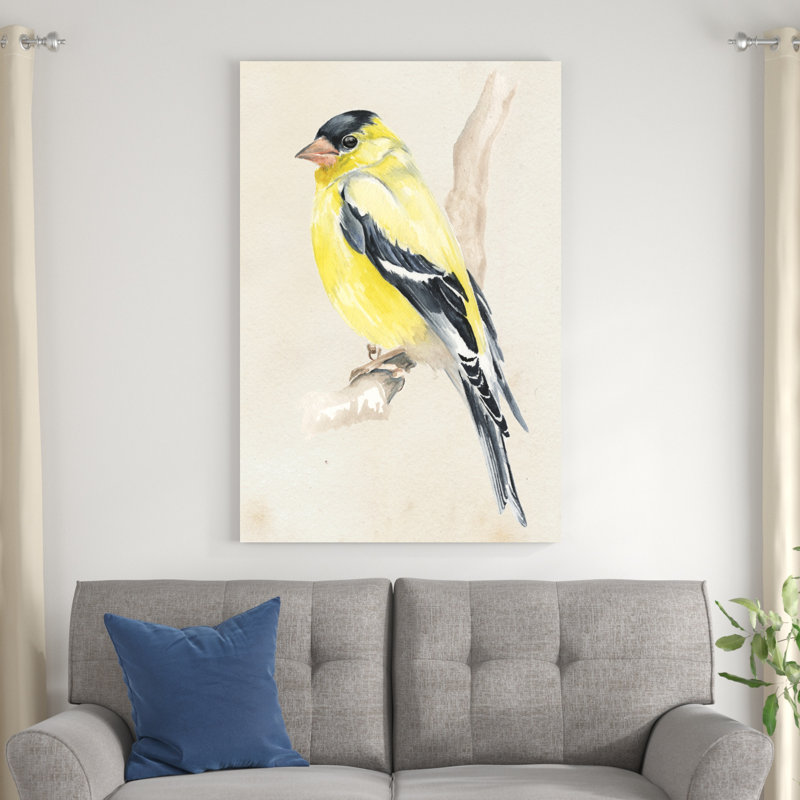 Petit oiseau sur une branche III, H 48 po x l 32 po x P 1,25 po