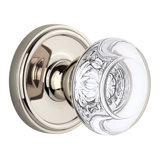 Grandeur Georgetown Rosette Double Dummy with Bordeaux Crystal Door Knob