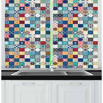 Patchwork Tailored Kitchen Curtain