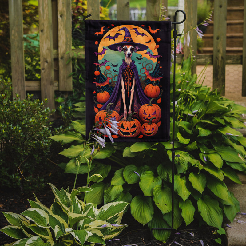 Drapeau de jardin d'Halloween en polyester Jamiria, 15,5 po x 11,25 po